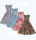 Lindy Bop 'AUDREY' Vintage Style 1950's Spring Garden Floral Party Dress