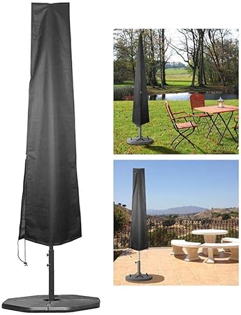 Aolvo Cantilever Umbrella Covers 6ft 7 8ft Patio Offset Parasol Umbrella Cover With Zipper Heavy Duty Outdoor Umbrella Protective Storage Covers For Outdoor Umbrella Waterproof Oxford Fabric Amazon Co Uk Kitchen Home