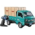 GoolRC Remote Control Car Kei Truck, 1:16 Scale RC Transport Pickup Truck with Spray and Light, 2.4GHz All Terrain RC Cars for Kids and Adults Christmas or Birthday Gift (Green)