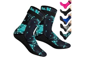 NARUTOO 3mm Neoprene Wetsuit Socks,Thermal Wetsuit Socks, Quick-Drying Diving Socks Boots for Diving Surfing Kayaking
