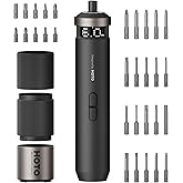 HOTO PixelDrive Electric Screwdriver, Smart Display, 6 Torque Settings, 0.5 to 6 N·m, 1/4'' Hex 30 Bits, LED Light, 2000 mAh 