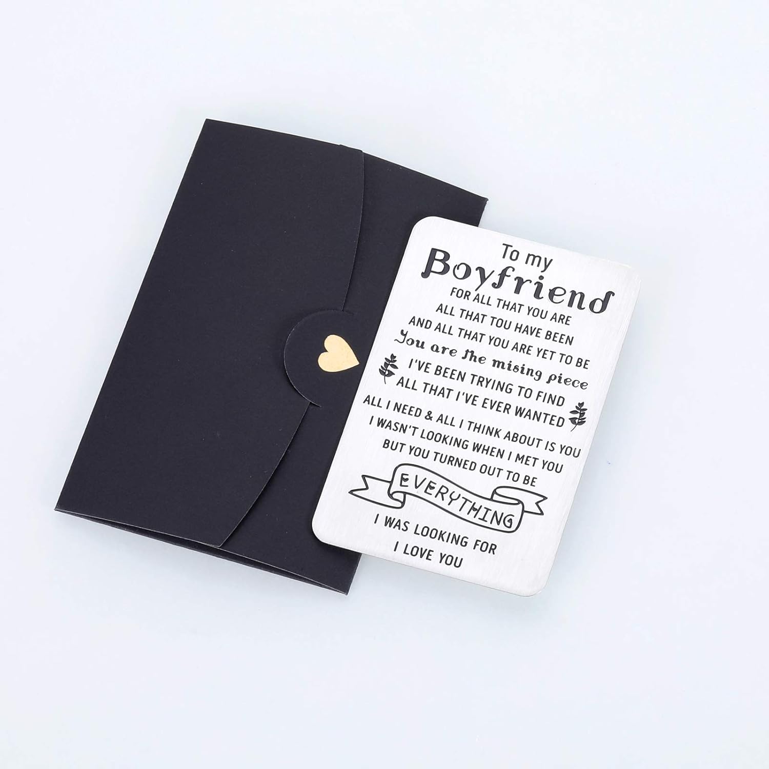 即納最大半額 I Love You ガールフレンドへのギフト 刻印入りウォレットカード挿入 ガールフレンド 誕生日 記念日カードに 好評 Theblindtigerslidell Com