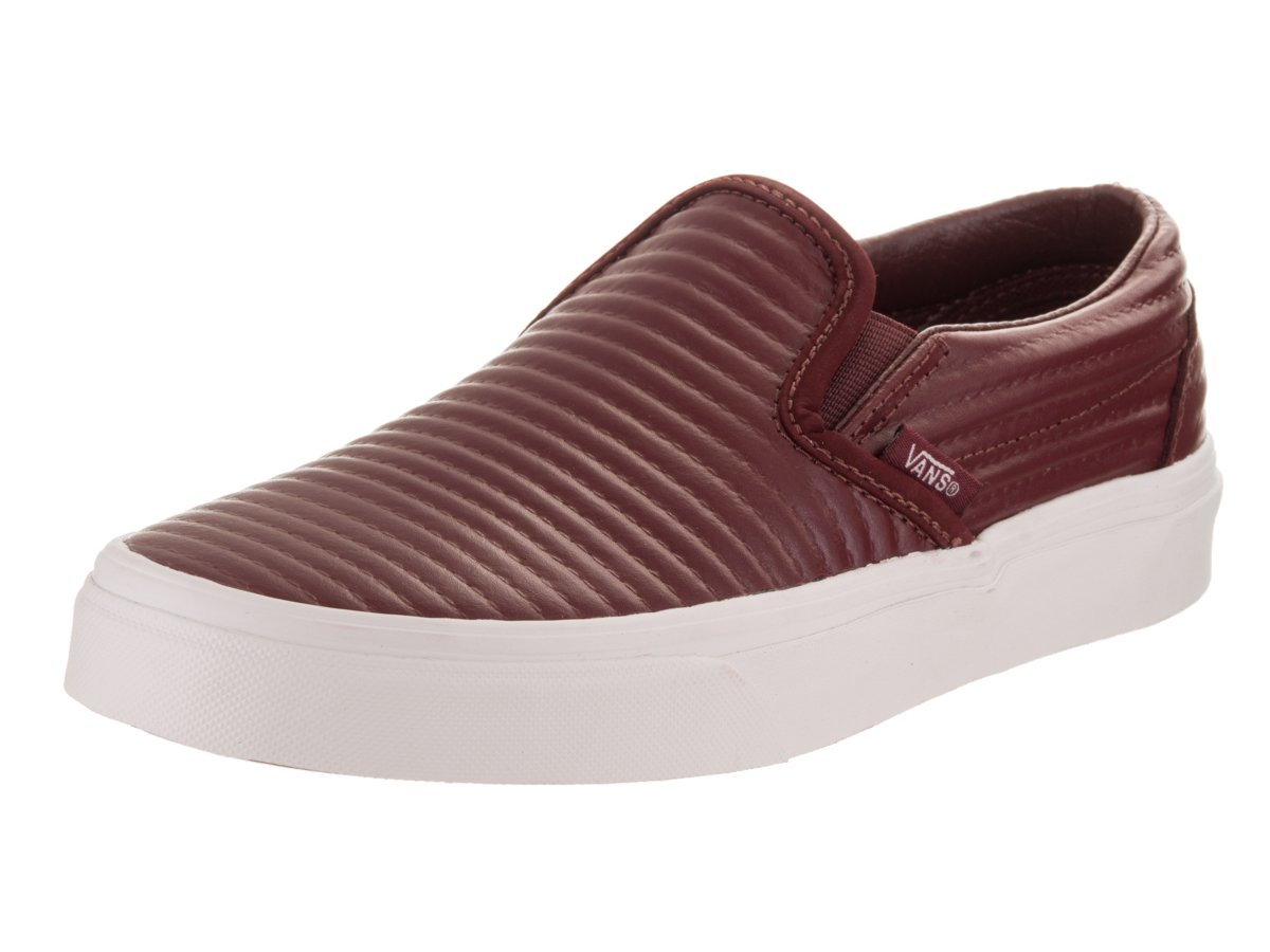 Leather Maroon And Brown Vans Leather Burgundy Vans Classic Slip