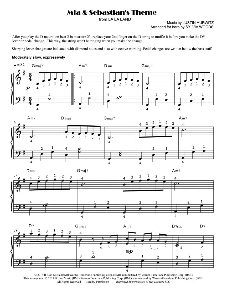 La La Land: Selections Arranged for Harp