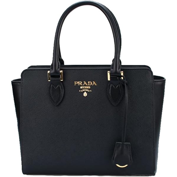Amazon.com: Prada Black Tessuto Nylon Two-Way Satchel Handbag for