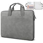 Lacdo 14 Inch Laptop Case Sleeve for HP Lenovo Dell ASUS Chromebook 14, HP Stream 14, Dell Inspiron 14/Latitude 14, Lenovo ThinkPad/IdeaPad 14, ASUS VivoBook 14 Protective Computer Bag, Dark Gray