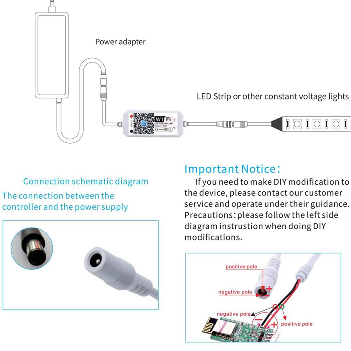 Queen.Y WiFi Smart RGB Led Strip Light Controller - Image 3