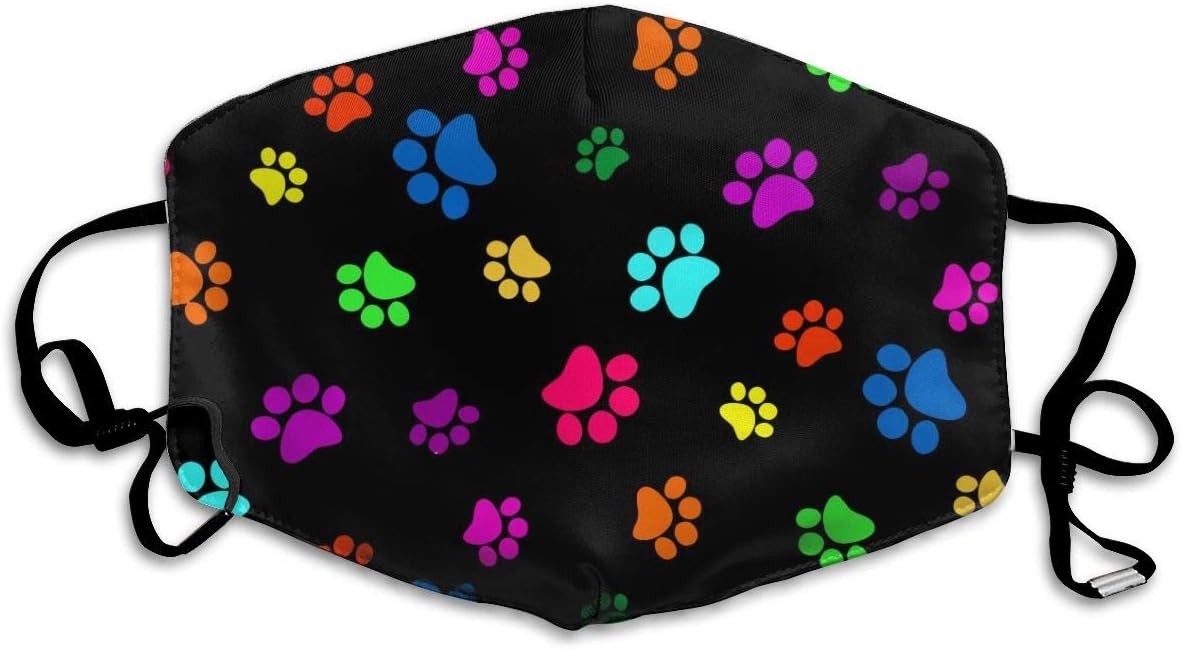 Colorful Animal Dog Cat Paw Anti-dust Mouth Mask Breathable Face Maks for Outdoor Hiking Sports