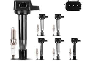 PNKAUTO UF603 Ignition Coil Pack Set of 6 and 97390 Iridium Spark Plugs Fit for 3.5L Odyssey 2008-2017, Accord 2008-2012, 2009-2014 TL 3.5L 3.7L, 2009-2012 RL 3.7L, 2010-2014 TSX 3.5L, Replace C1624, 5C1681