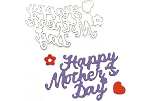 KASHOER Happy Mother's Day Die Cut for Card Making Blessing Word Metal Cutting Dies Embossing Stencils Template for DIY Scrap-Booking Decor (Happy Mother's Day1)