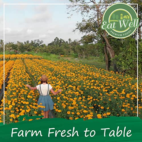 Eat Well Dried Calendula Flowers for Loose Leaf Tea 4 oz, Fragrant