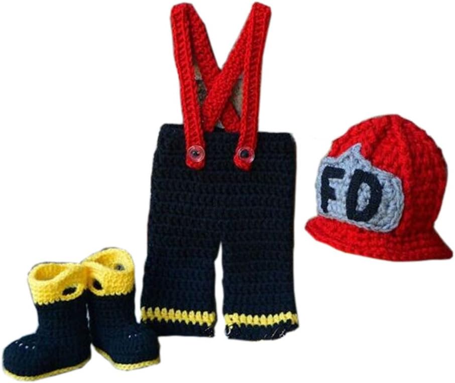 crochet fireman hat