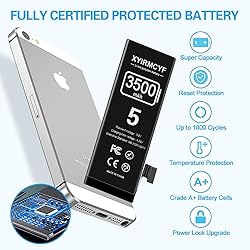 XYIRMCYF 3500mAh Super Capacity Battery Compatible