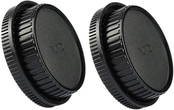 Amazon Com 2 Pack Lxh Front Body Cap Rear Lens Cap Set Work For Minolta Md Mc Mount Lens And Cameras Fits Minolta X 700 X570 X 370 Xd Xd 7 Xd 11 Xg Xg 7