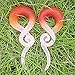 BodyJ4You 2PC Glass Ear Tapers Plugs 0G Red Pink Swirl Spiral Gauges Piercing Jewelry Set