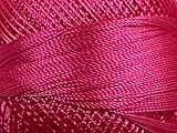 Persian Rose Pink Yarn Art Tulip Size 10 Microfiber Thread - 50 Gram, 273 Yards