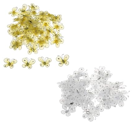 Amazon Com Fityle Pieces Of 100 Wired Mesh Stocking Glitter