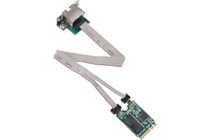 RTL8111H M.2 A E 2.5G Ethernet Network Card, M.2 A E to RTL8111F Ethernet Server Network Adapter, 2.5G/1000/100Mbps RJ45 Port