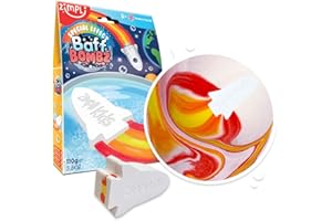 Zimpli Kids Large Rocket Bath Bomb from, Magically Creates Flame Special Effect, Birthday Gifts for Boys & Girls Age 3+, Fizzing Bath Toy for Moisturising Dry Skin, Montessori Toys for All