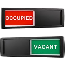 Amazon.com : Vacant Occupied Privacy Sign, Vacant Occupied Door ...