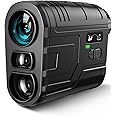 Golf Range Finder with Slope, Switch for Tournament, 1200 Yards Rechargeable Laser Rangefinder, 7X Magnification, Flag Lock Vibration, Distance Measuring Device Accessory for Men