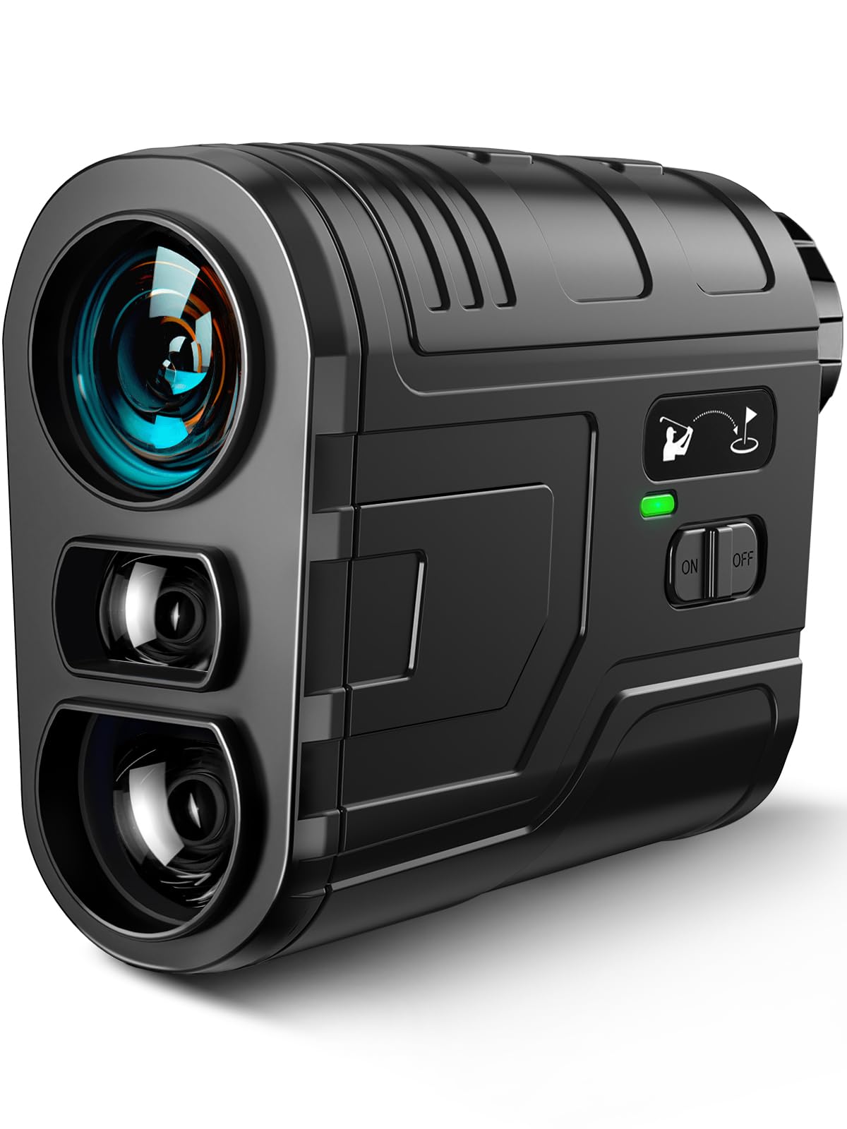 GLXY Golf Range Finder with Slope Switch, Flag Pole Locking, Vibration reminder, 1200 Yards Rechargeble golf rangefinder for golfer, 7X Magnification,Scan Measurement function