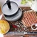 Hamburger Press Aluminum Burger Press, Heavy Duty Non-Stick Hamburger Patty Maker, Perfect Hamburger Mold Ideal for BBQ Grill - 30 Wax Papers Included