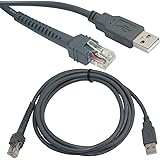 BlastCase 1 X USB A Male to RJ45 Cable 7ft 2M for Symbol Barcode Scanner LS4278 LS2208 2208AP