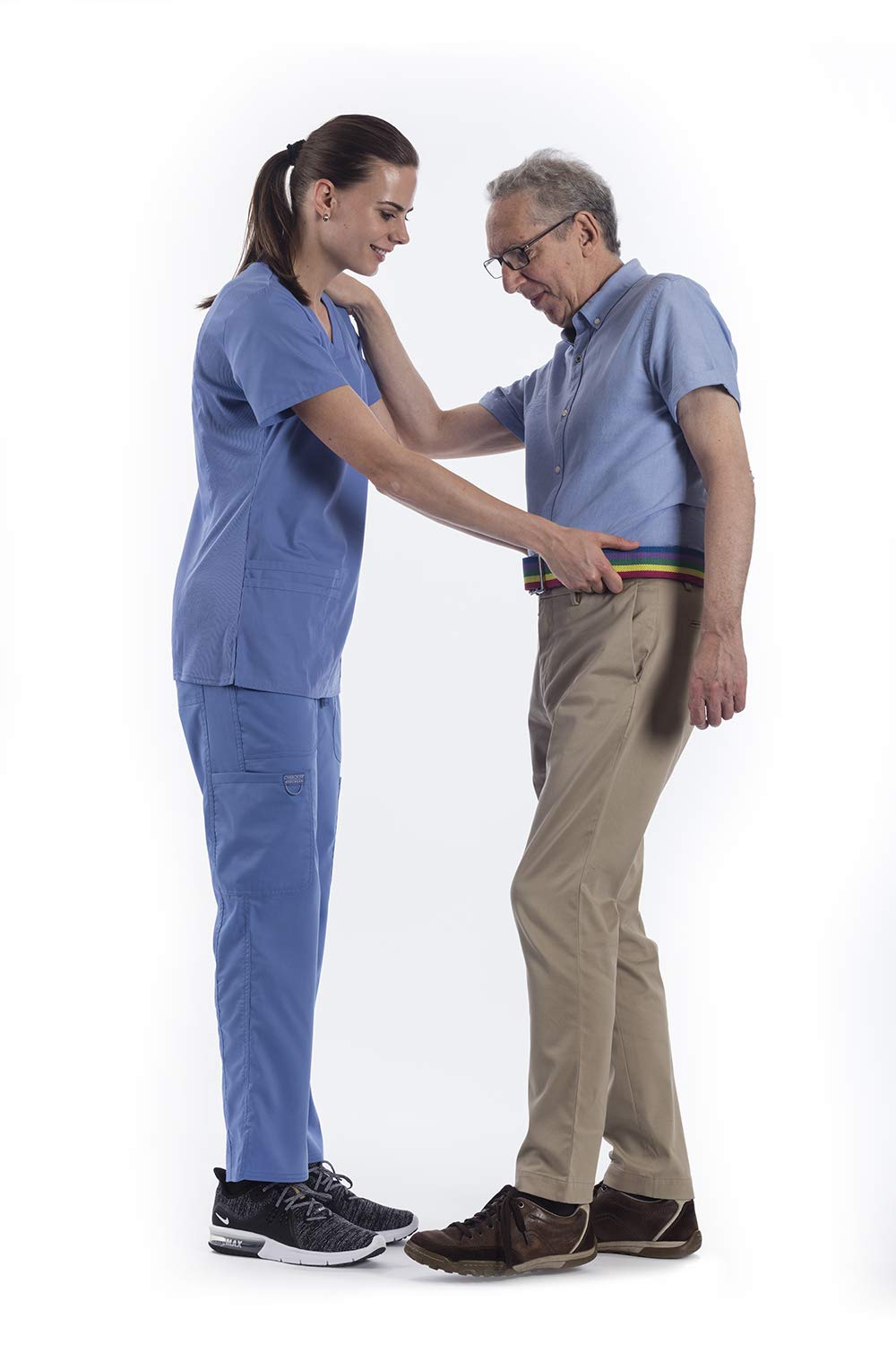 NYOrtho Metal Buckle Gait Belt - Adjustable Machine Washable Strong and Durable Material Latex Free