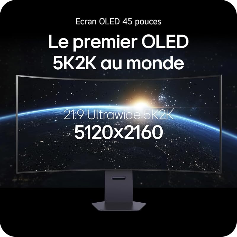 Ultragear | Écran Gaming OLED 45" 5K2K | Dual Mode 165Hz330Hz 0,03ms