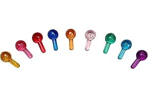 Creative Hobbies® Plastic Lites for Ceramic Christmas Trees, Faceted Globe Light Ornaments, Multi Colors, 100 Piece Pack