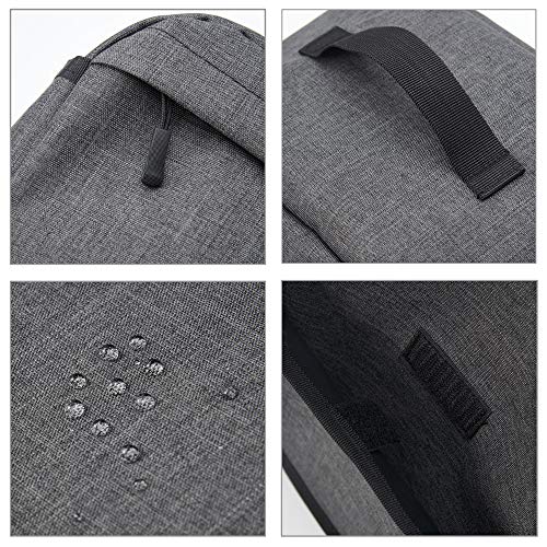 BGD 4 Slice Toaster Cover with Zipper & Open Pockets Kitchen Small Appliance Cover with Handle, Dust and Fingerprint Protection, Machine Washable, Dark Grey - Thumbnail 4
