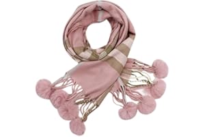 RARITYUS Teens Cashmere Winter Scarf Plaid Shawl Wrap Soft Warm Scarves for Boys Girls