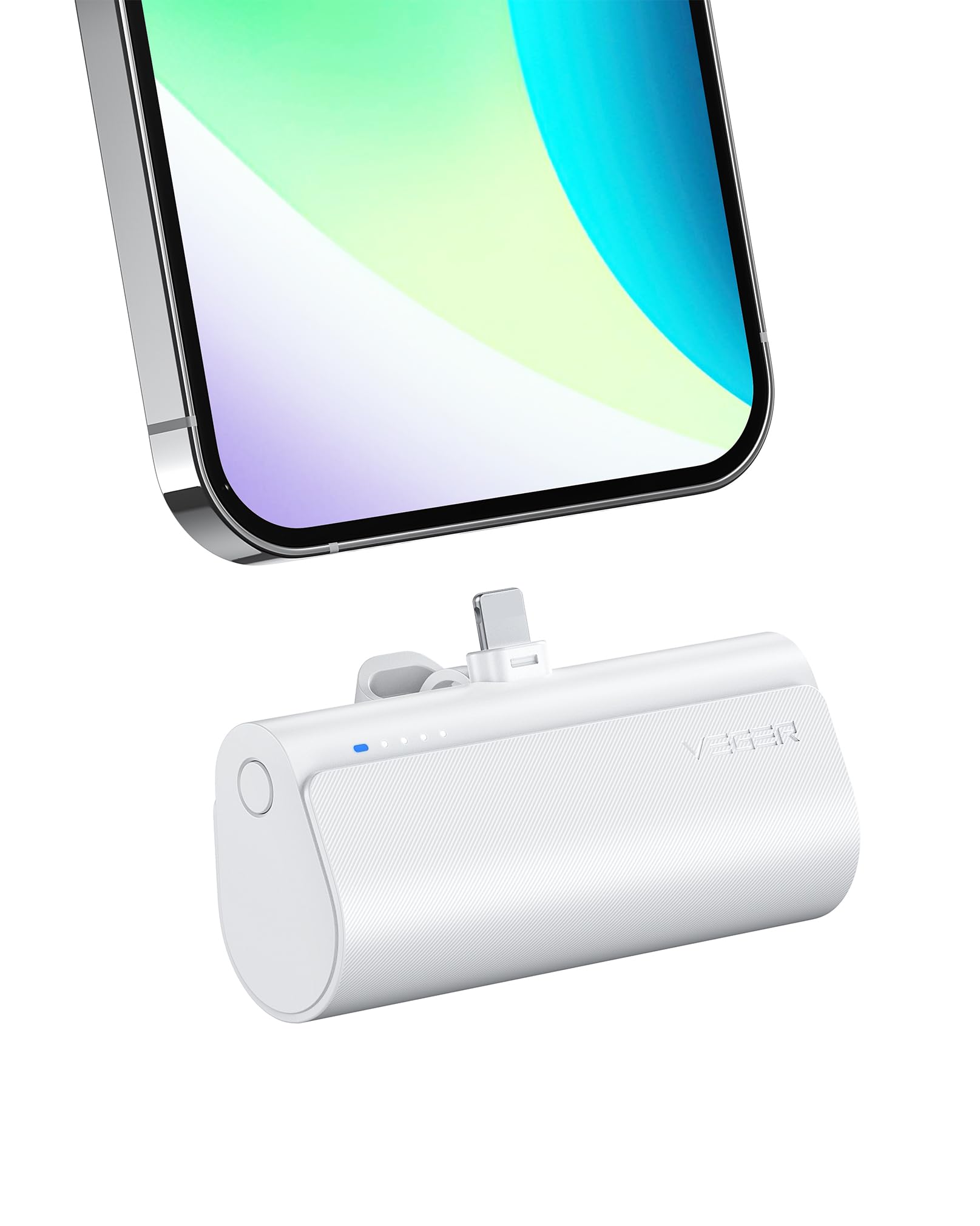 Photo 1 of VEGER Mini Portable Charger for iPhone, 5000mAh 20W PD Fast Charging Battery Pack, Cordless Portable External Backup Charger for iPhone 13, 12, 11, 8, 7, XR, XS Max, Pro Max, AirPods