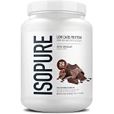 Isopure Low Carb Whey Isolate Protein Powder, Dutch Chocolate 1 LB | 25g Protein Per Serving, 100% Whey Protein Isolate, Gluten Free, with Added Vitamins for Immune Support &amp; Muscle Recovery