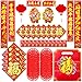 Chinese New Year 2021 Ox Stickers Spring Festival Scrolls Chinese New Year Couplet Lunar Chinese New Year Ox Sticker New Year Scrolls Spring Festival Couplets Fu Bag Lunar New Year Decorations Ox 2021