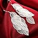 JUCAW Women Silvers Dangling Earrings, Sterling Silver Dangle Earrings, Fashion Jewelry Lightweight Leaf Earrings Dangles Birthday Gifts for Mom Wife Sister or Friends