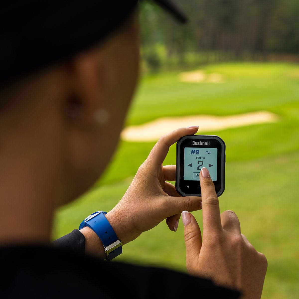 Bushnell Phantom 3 (Black) Slope Golf GPS Handheld Bundle - Touchscreen, Auto Course & Hole Recognition, Auto-Prompt Score Entry with PlayBetter Portable Charger, Belt Clip & Carabiner