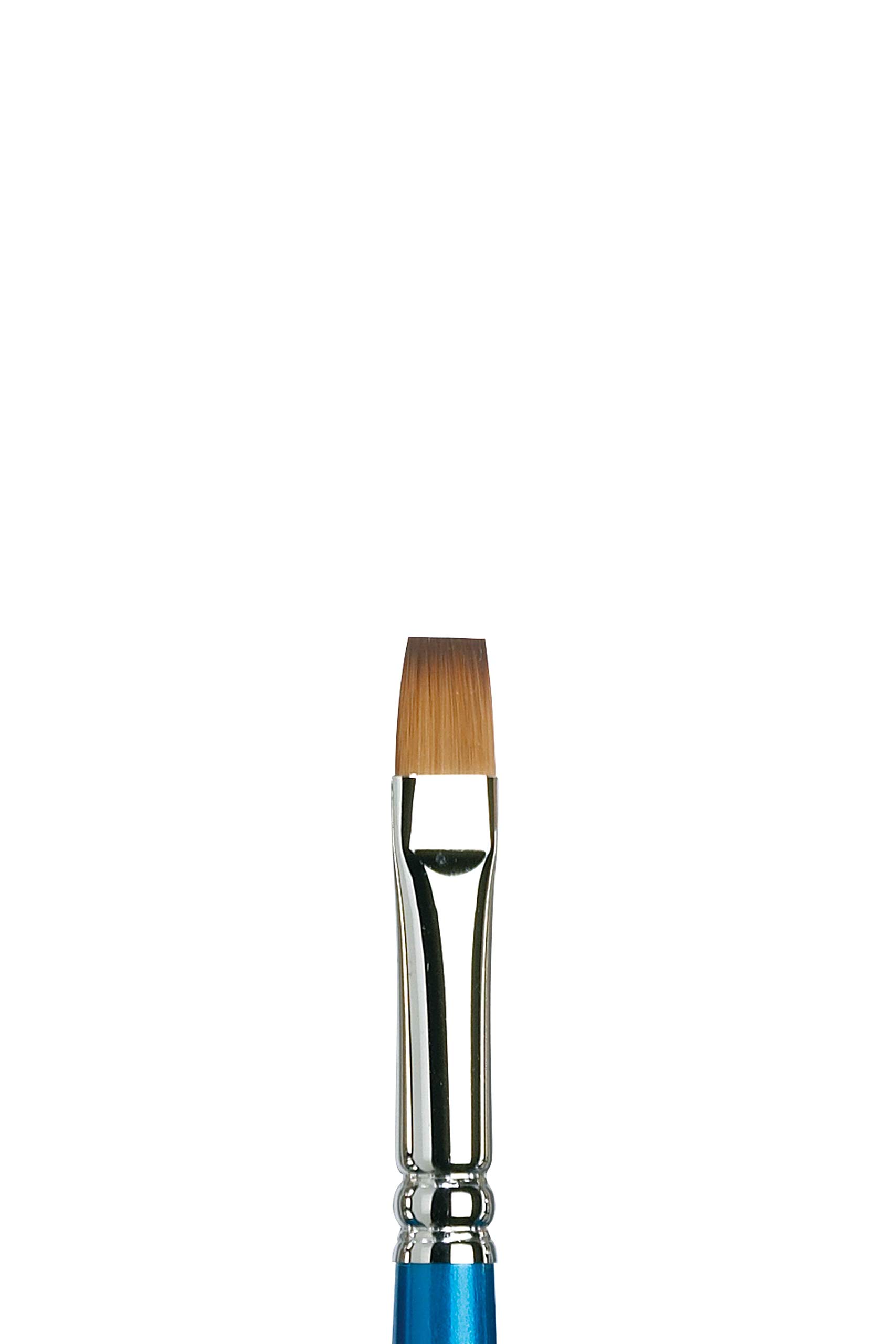 Winsor & Newton Brush, Wood, Transparent, no. 10 - 9 mm, flat - brush, long handle