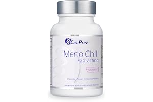 CanPrev Meno Chill Fast-Acting Menopause Supplement for Women, 60 V-Caps 30-Day Supply - Support for Hot Flashes & Hormone Ba