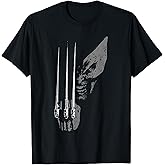 Marvel X-Men Wolverine Wild Side Distressed Face Shot T-Shirt