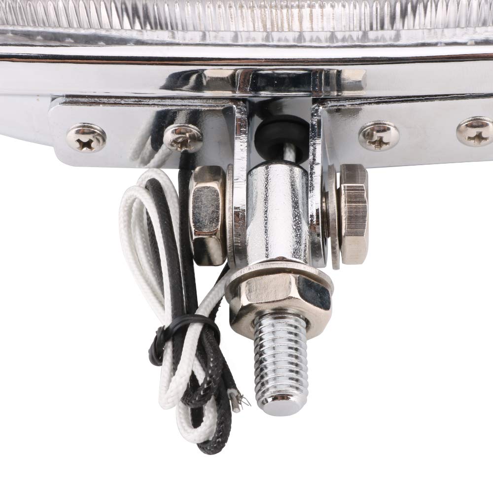 AnXin Vintage Motorcycle Square Headlight Cafe Racer Amber Lamp Head