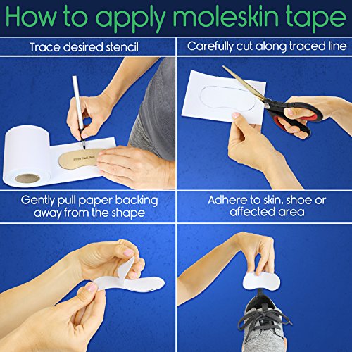 Vive Blister Prevention Moleskin Padding Tape Pad Protection