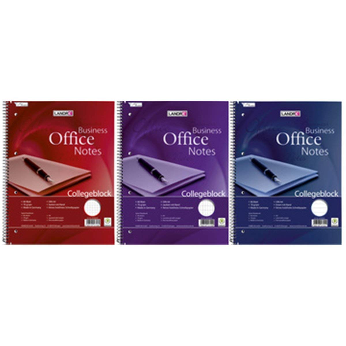 LANDRÉ 100050246 Pocket Notes Lined Notebook Pink