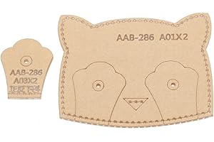 Fdit 3Pcs Acrylic Template Set: Card Holder, Leather Pattern Craft, Transparent, Long Lasting