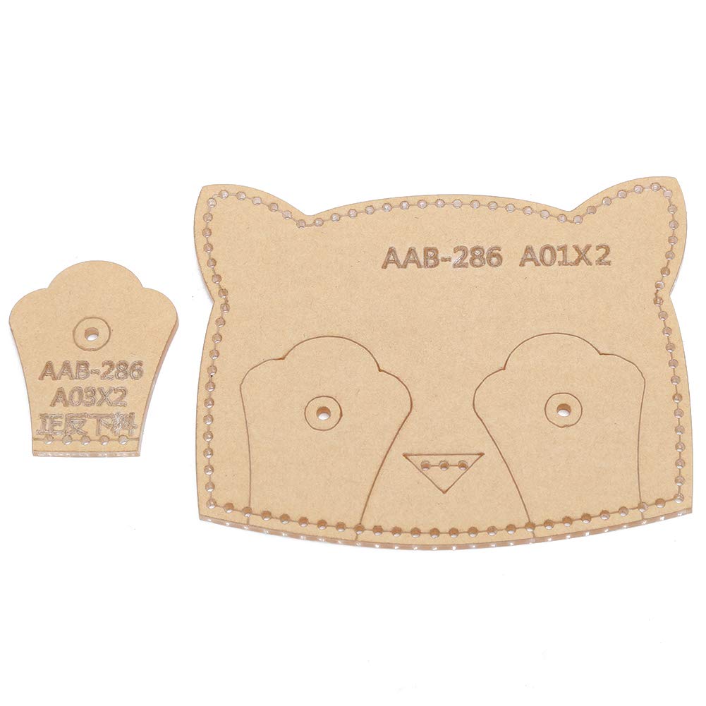 3Pcs Acrylic Card Holder and Leather Bag Template Set for DIY ID Card Crafting - Leather Craft Tool Kit for Making Card Holders and Bags