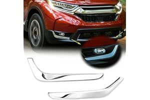 CEBAT ABS Chrome Front Fog Light Eyebrows Cover Automotive Exterior Decoration Accessories For Honda CRV 2017 2018 2019