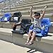 Portable Stadium Chair For Bleachers – Extra Wide Deluxe Model + Free Carry/Storage Bag– Water Resistant + Padded Back & Armrest+2 Drink Holders – For Maximum Comfort By Smart Ideas 4 Life