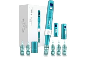 NEW BODY LIFE Dr. Pen Ultima A6S Professional Microneedling Pen - Wireless Derma Auto Pen - Skin Care Tool Kit for Face and Body - 6 Cartridges (3pcs 16pin + 3pcs 36pin)