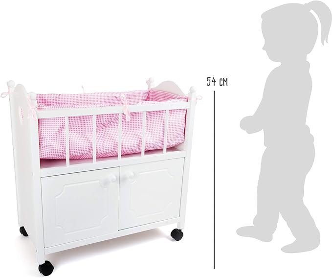 cuna con armario muñeca